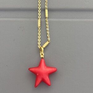 Kendra Scott Red Star Necklace